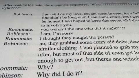 Full Text Thread Involving Conservative Commentator Suspect and Co-resident