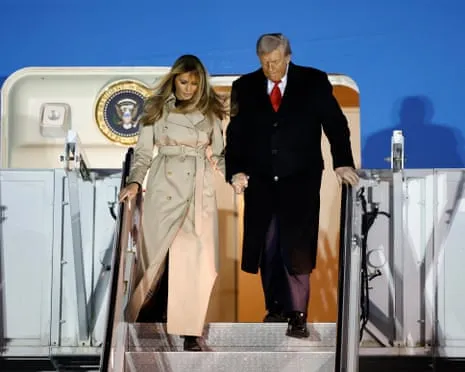 Donald Trump Preparing to Meet King Charles while Demonstrators Assemble in the UK